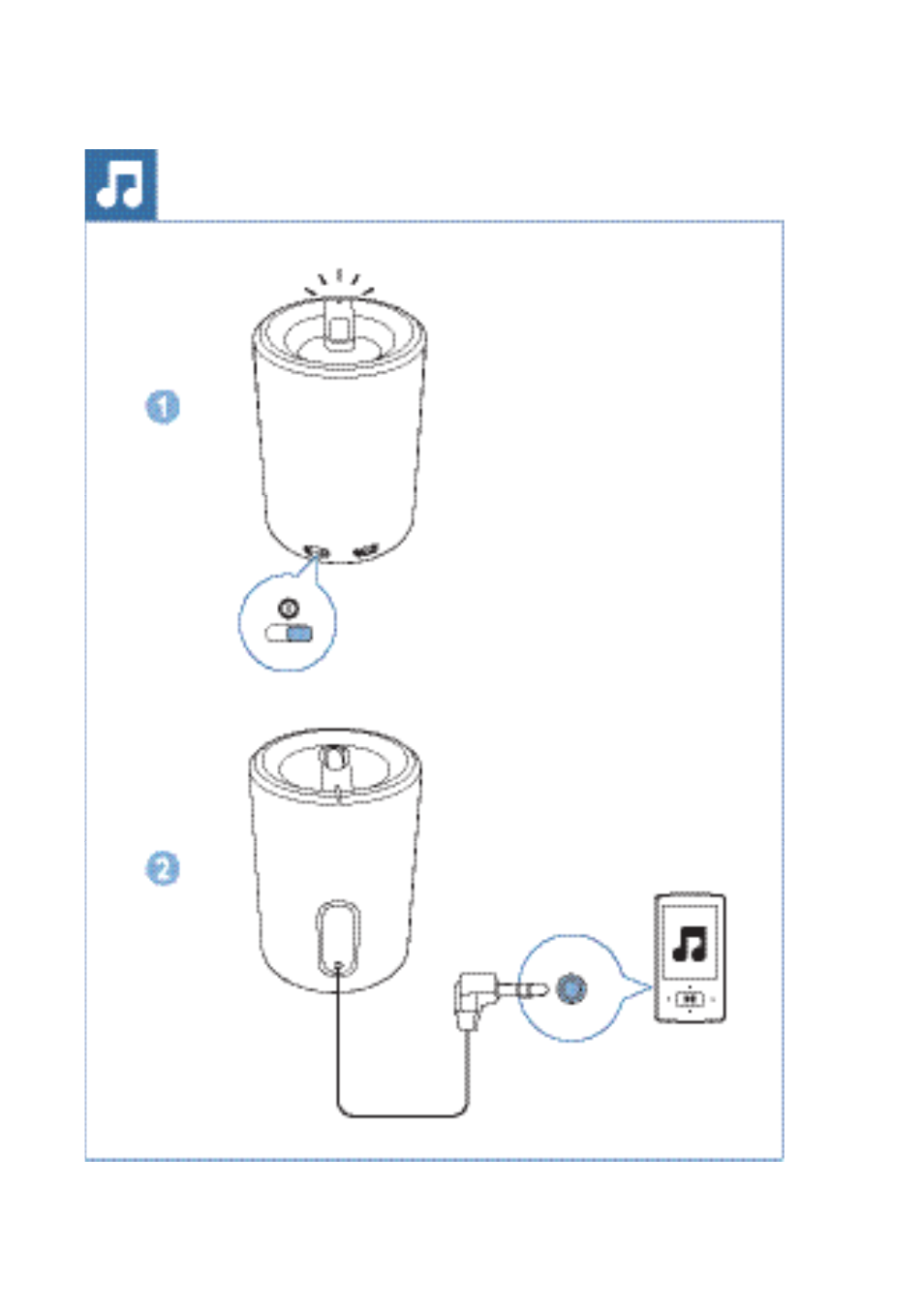 Philips SoundShooter Portable speaker SBA3005 Universal 3.5mm User Manual | Page 5 / 14