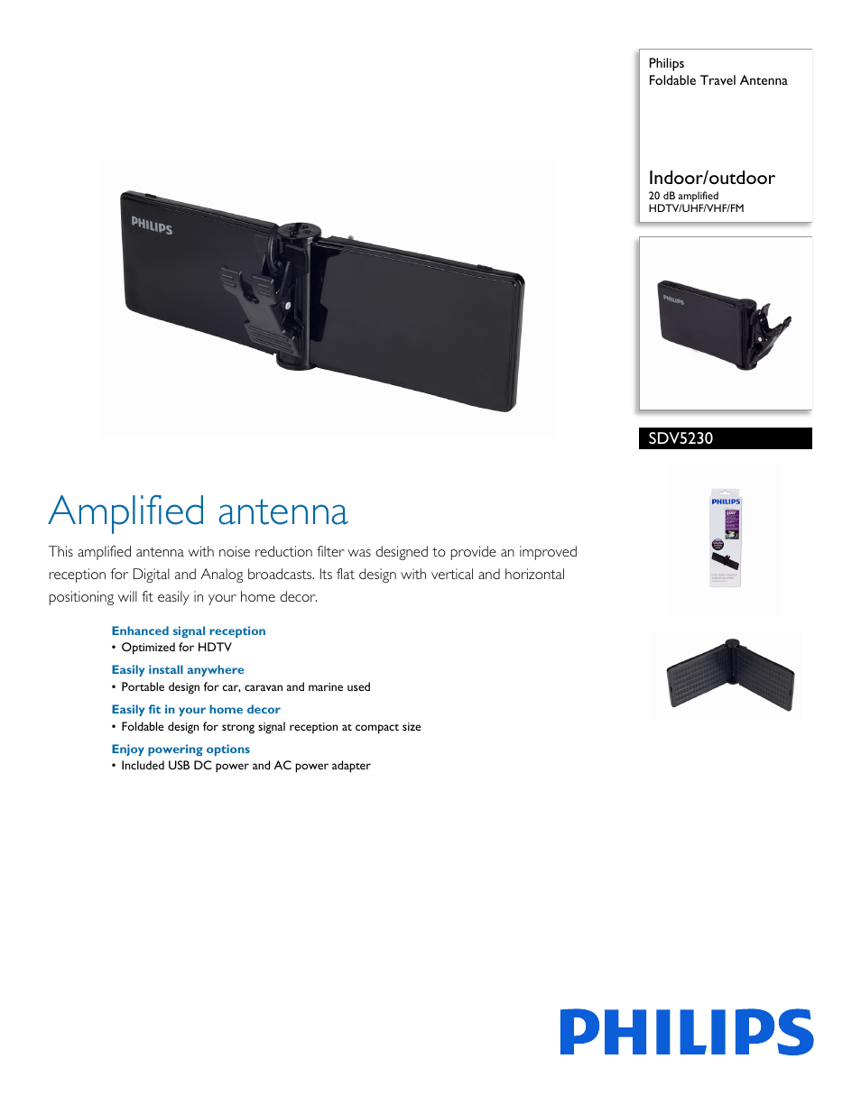 Philips SDV5230-27 User Manual | 2 pages