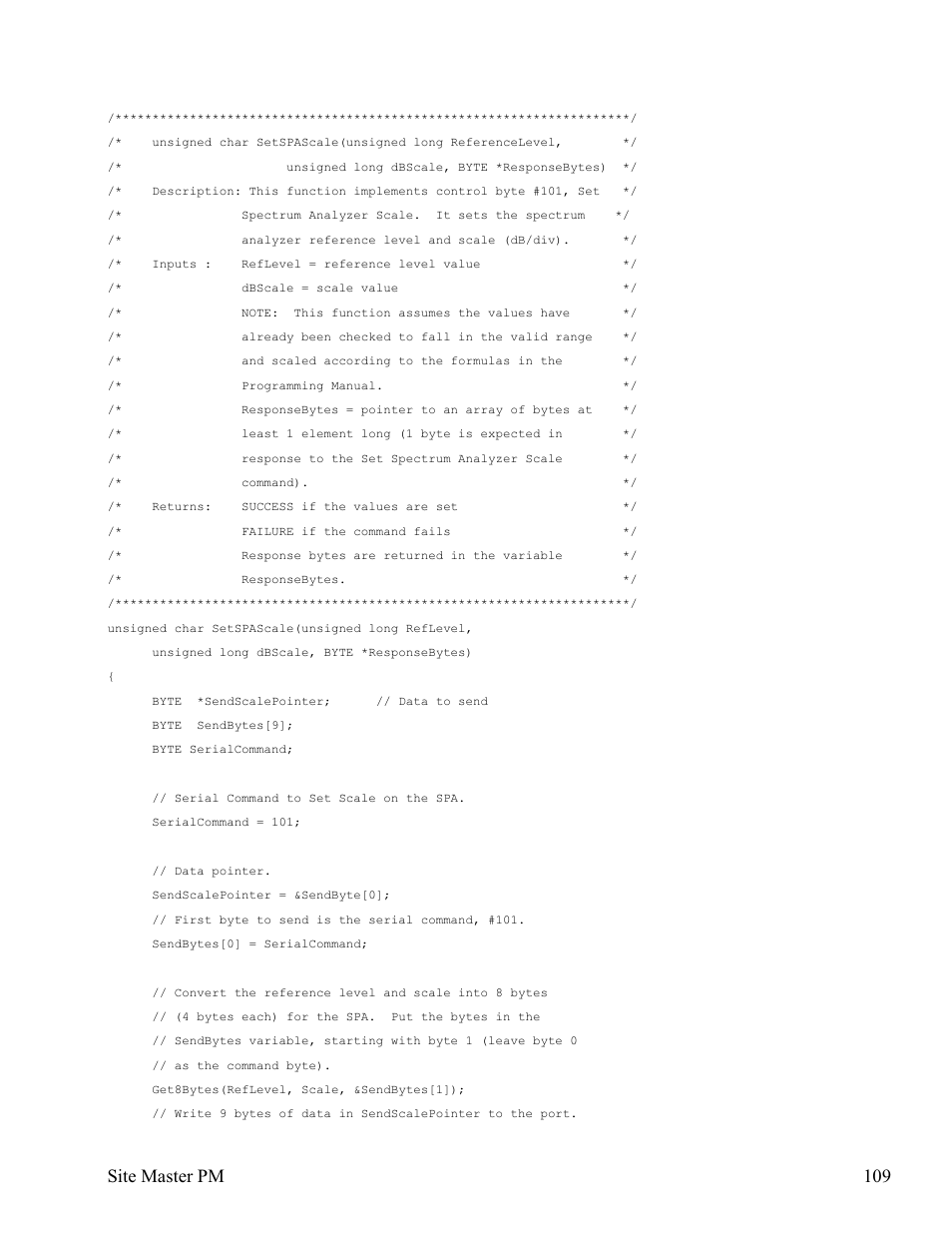 Site master pm 109 | Anritsu Site Master S331D User Manual | Page 115 / 132