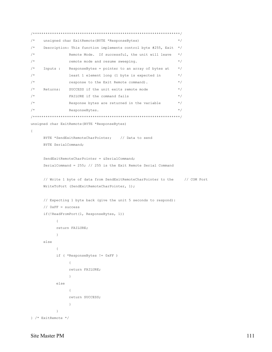 Site master pm 111 | Anritsu Site Master S331D User Manual | Page 117 / 132