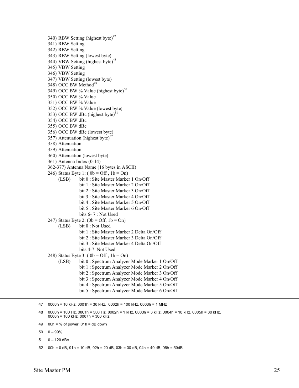 Site master pm 25 | Anritsu Site Master S331D User Manual | Page 31 / 132