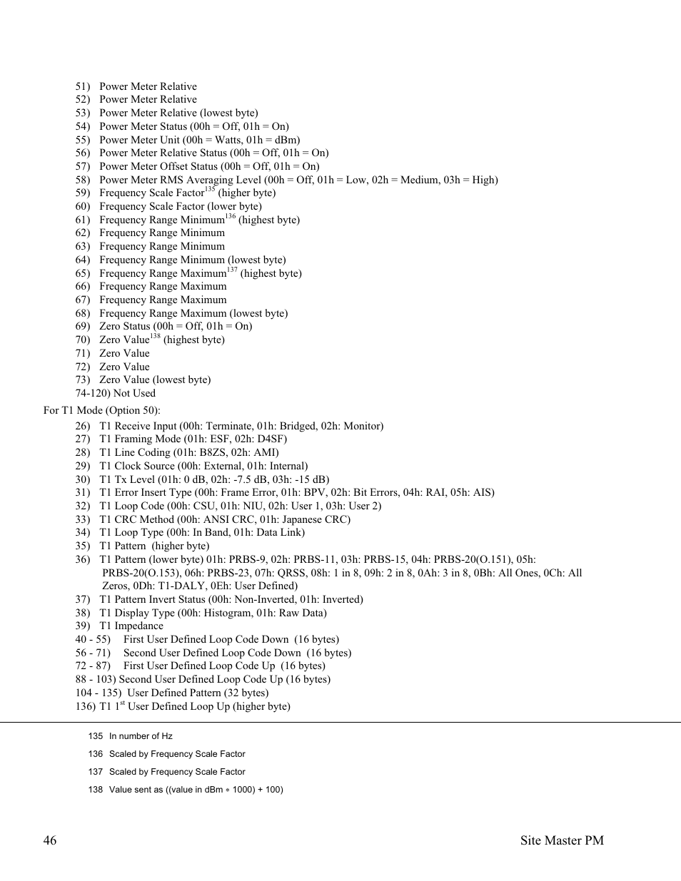 46 site master pm | Anritsu Site Master S331D User Manual | Page 52 / 132