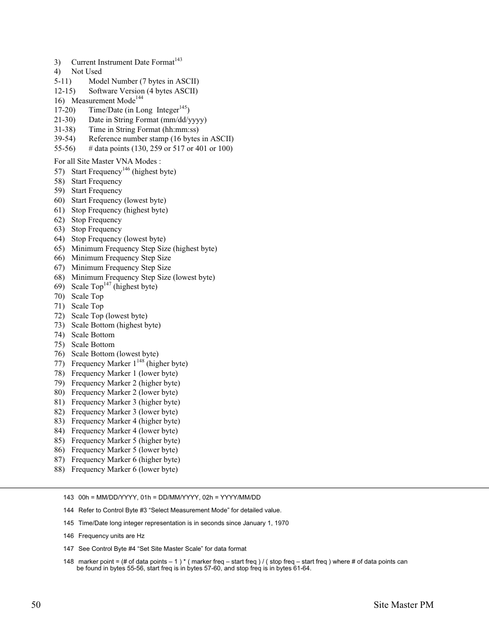 50 site master pm | Anritsu Site Master S331D User Manual | Page 56 / 132