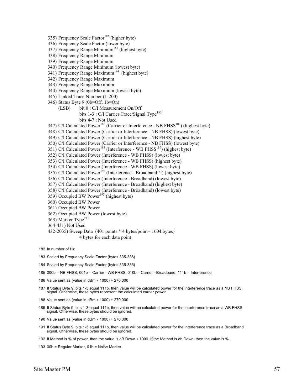Site master pm 57 | Anritsu Site Master S331D User Manual | Page 63 / 132