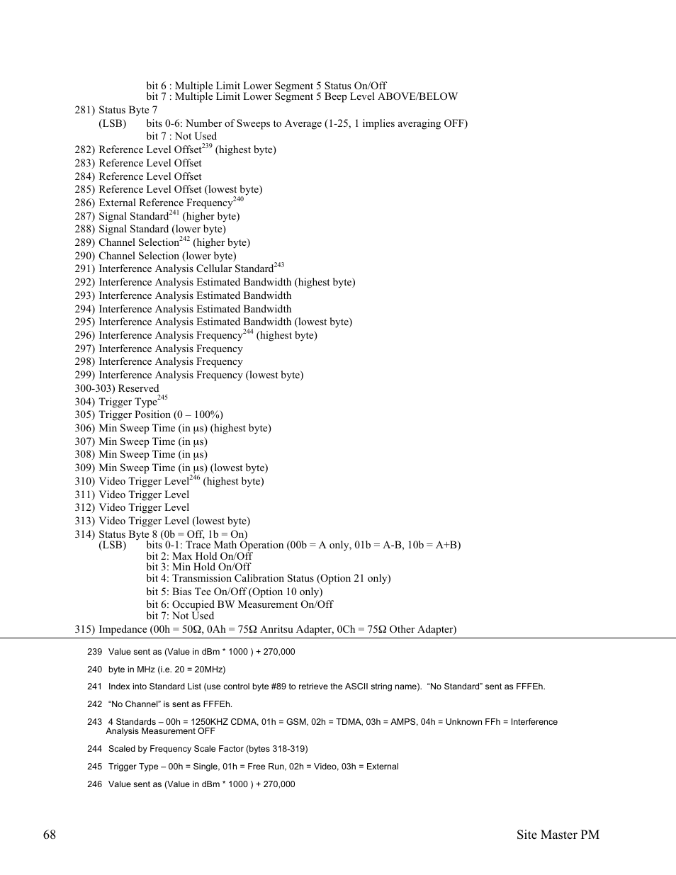 68 site master pm | Anritsu Site Master S331D User Manual | Page 74 / 132