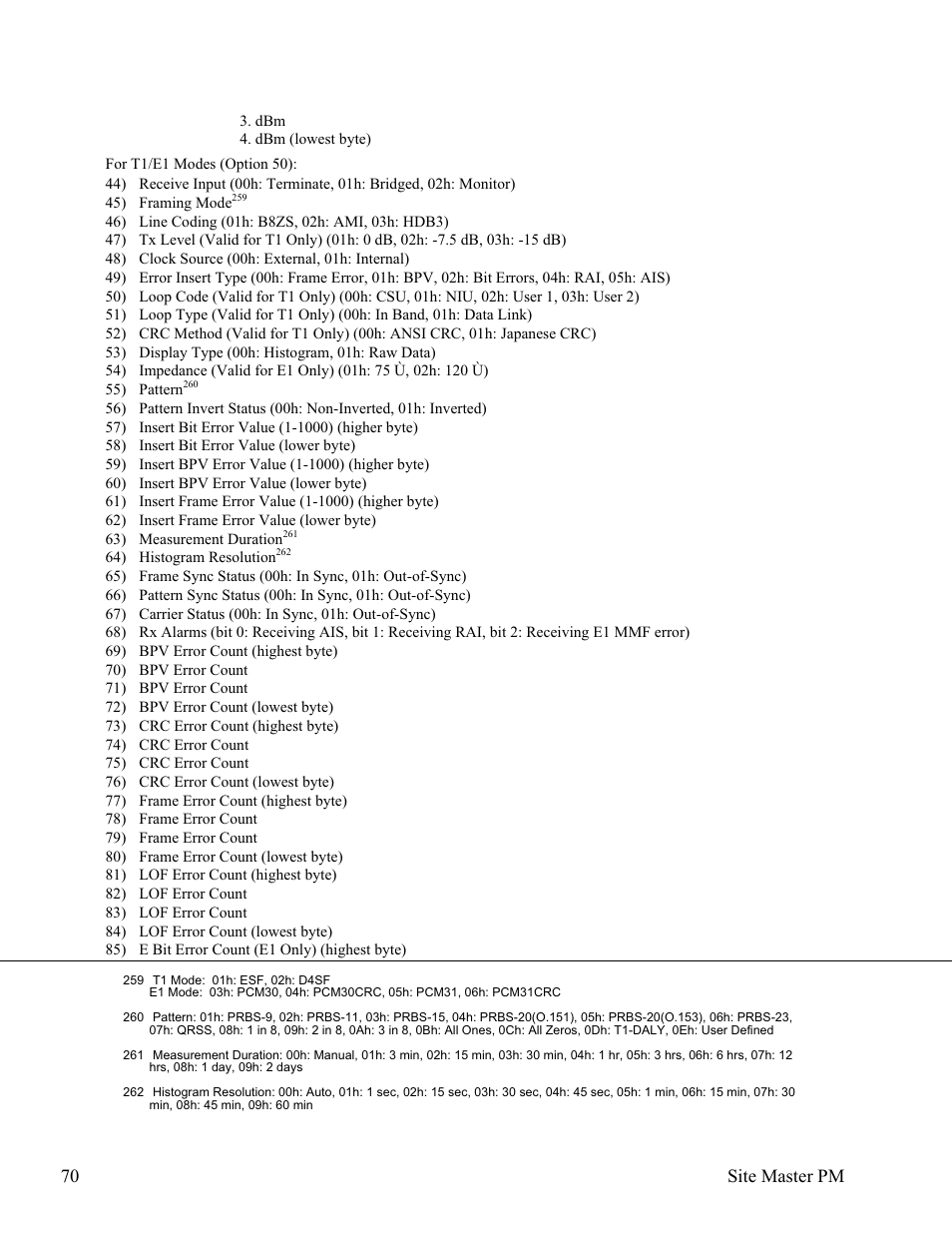 70 site master pm | Anritsu Site Master S331D User Manual | Page 76 / 132