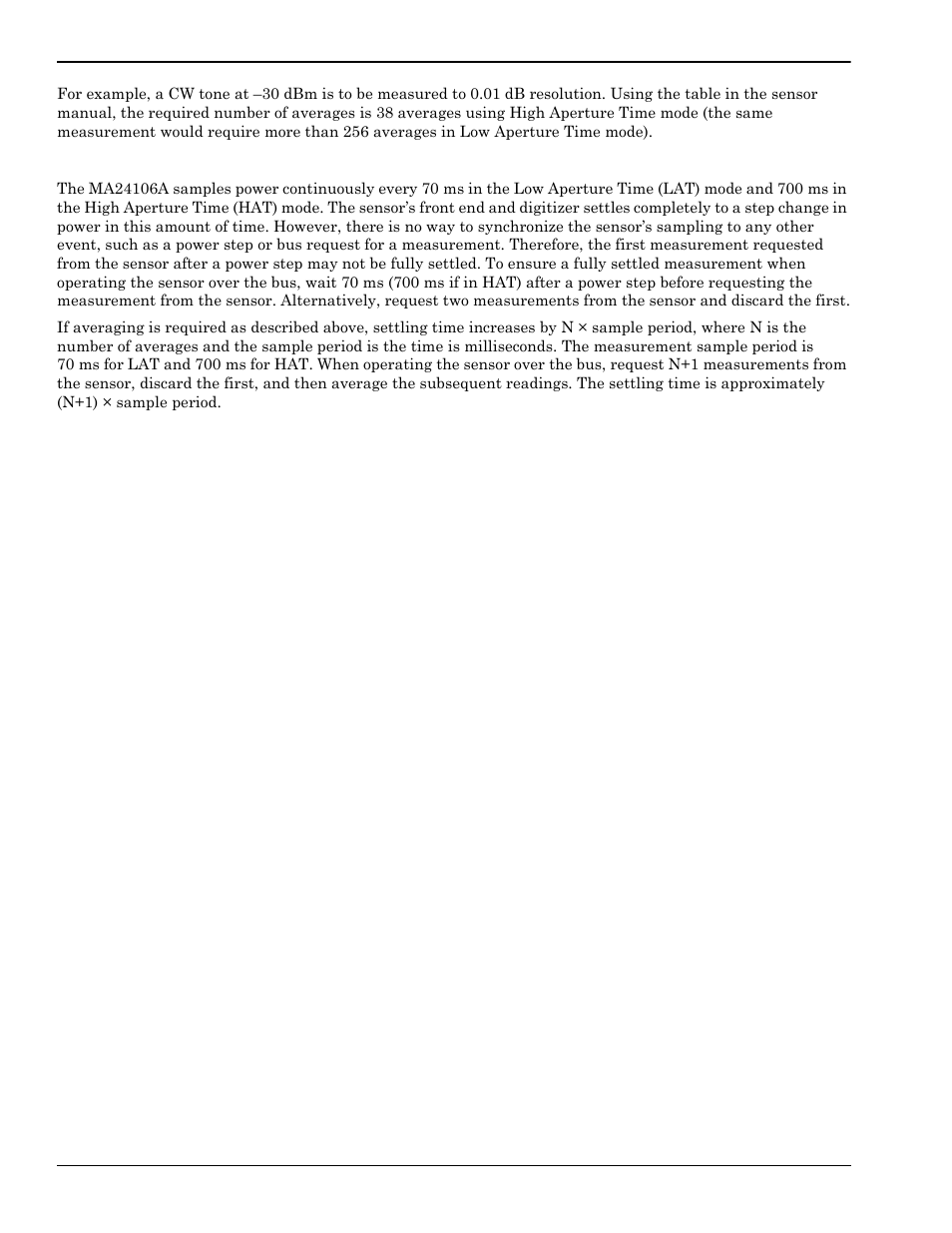Settling time, Settling time -16 | Anritsu 0701012 User Manual | Page 34 / 70