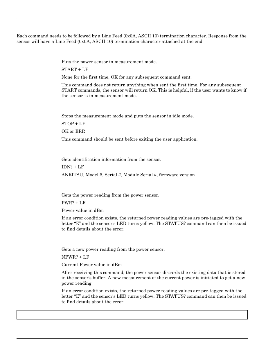 3 remote operation command details, Remote operation command details -2 | Anritsu 0701012 User Manual | Page 38 / 70