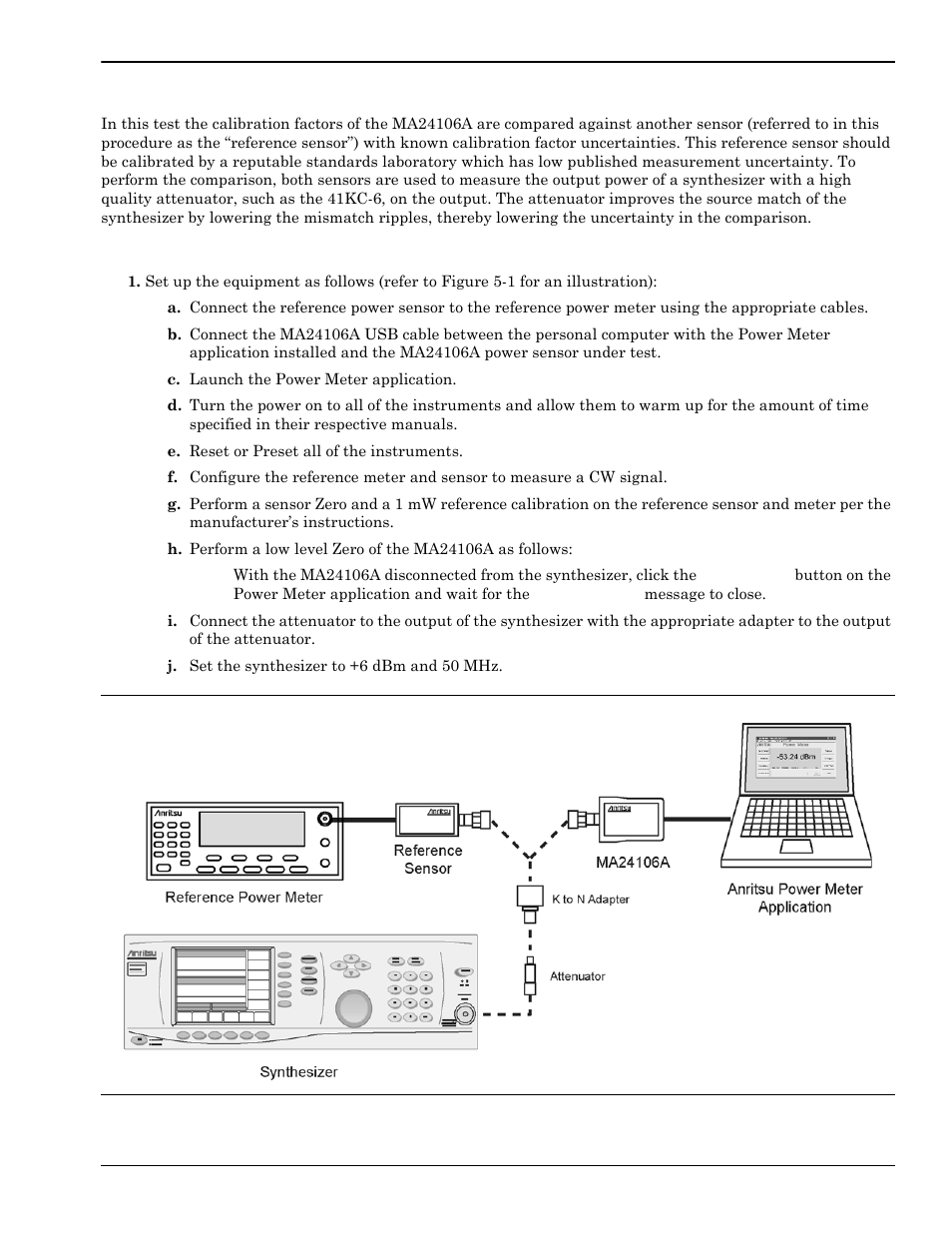4 calibration factor test, Calibration factor test -3, Calibration factor test | Test procedure | Anritsu 0701012 User Manual | Page 43 / 70