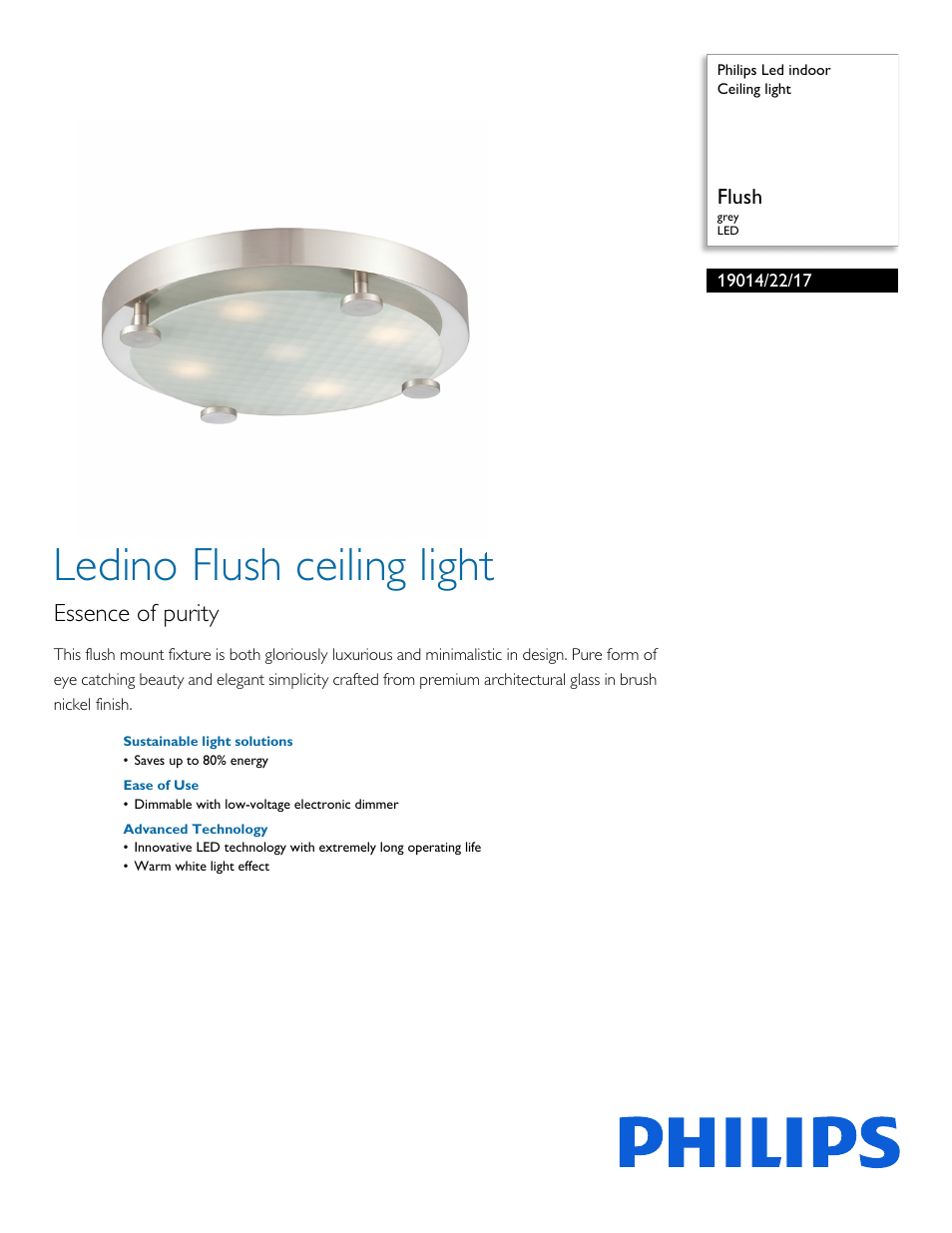 Philips 190142217 User Manual | 2 pages