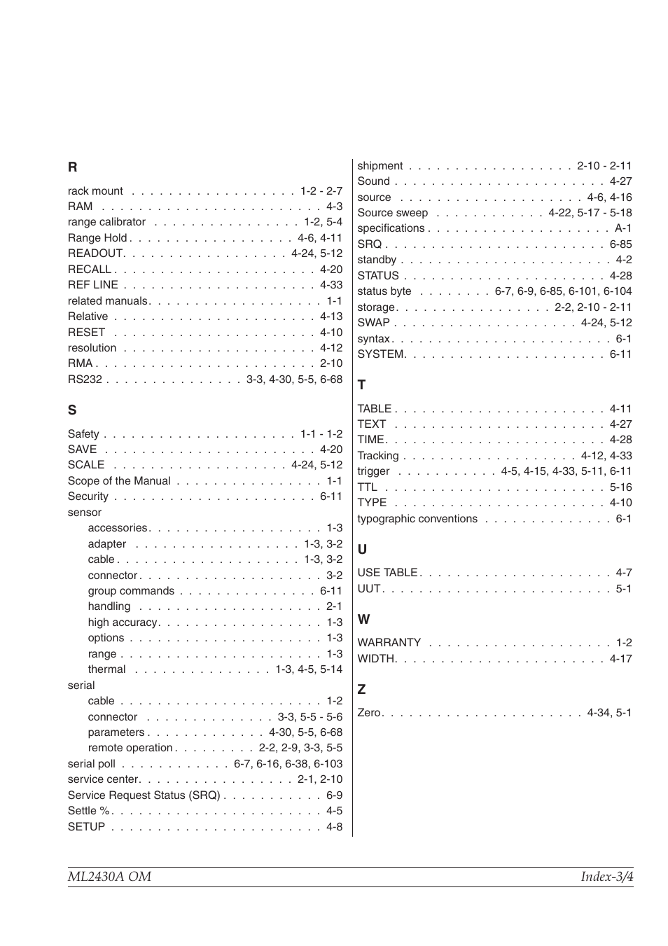 Anritsu ML2430A User Manual | Page 271 / 271