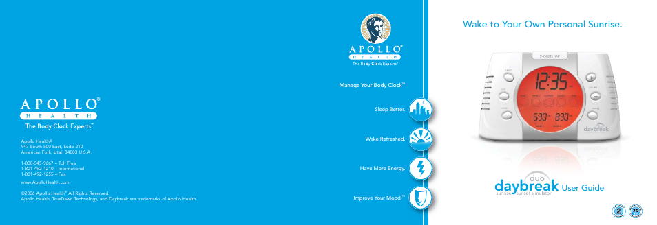 Philips DayBreak Duo HF3445 User Manual | 14 pages