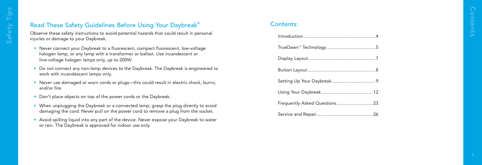 Philips DayBreak Duo HF3445 User Manual | Page 2 / 14