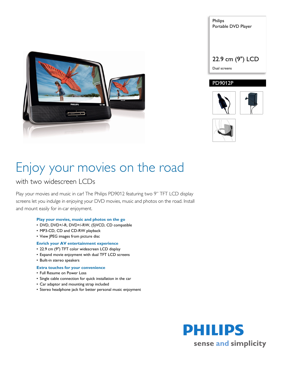 Philips PD9012P-37 User Manual | 3 pages