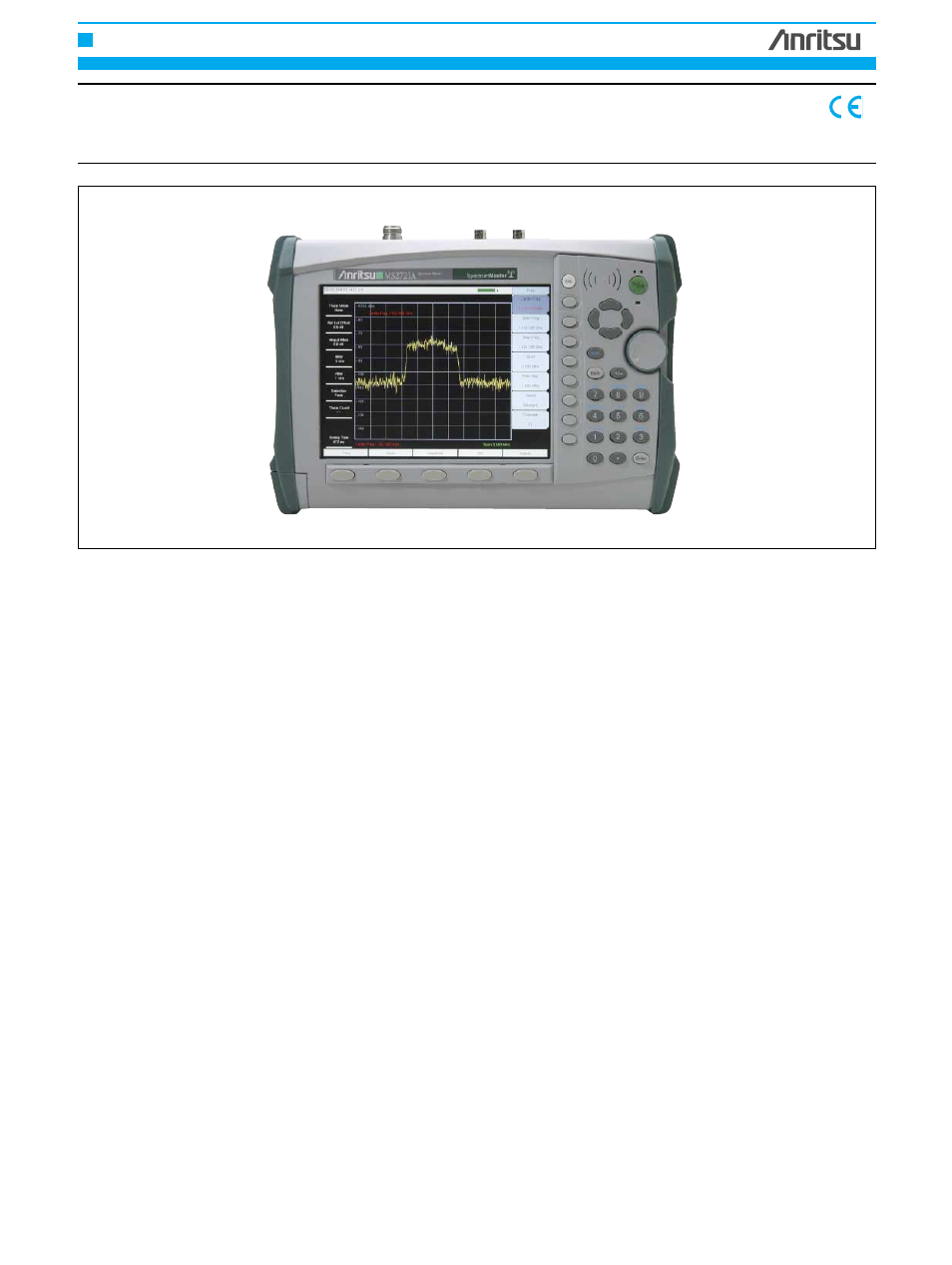 Anritsu Spectrum Master MS2721A User Manual | 4 pages
