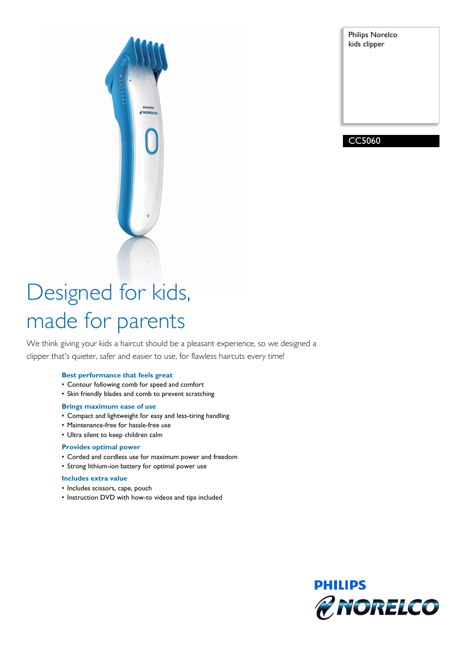 Philips CC5060-60 User Manual | 2 pages