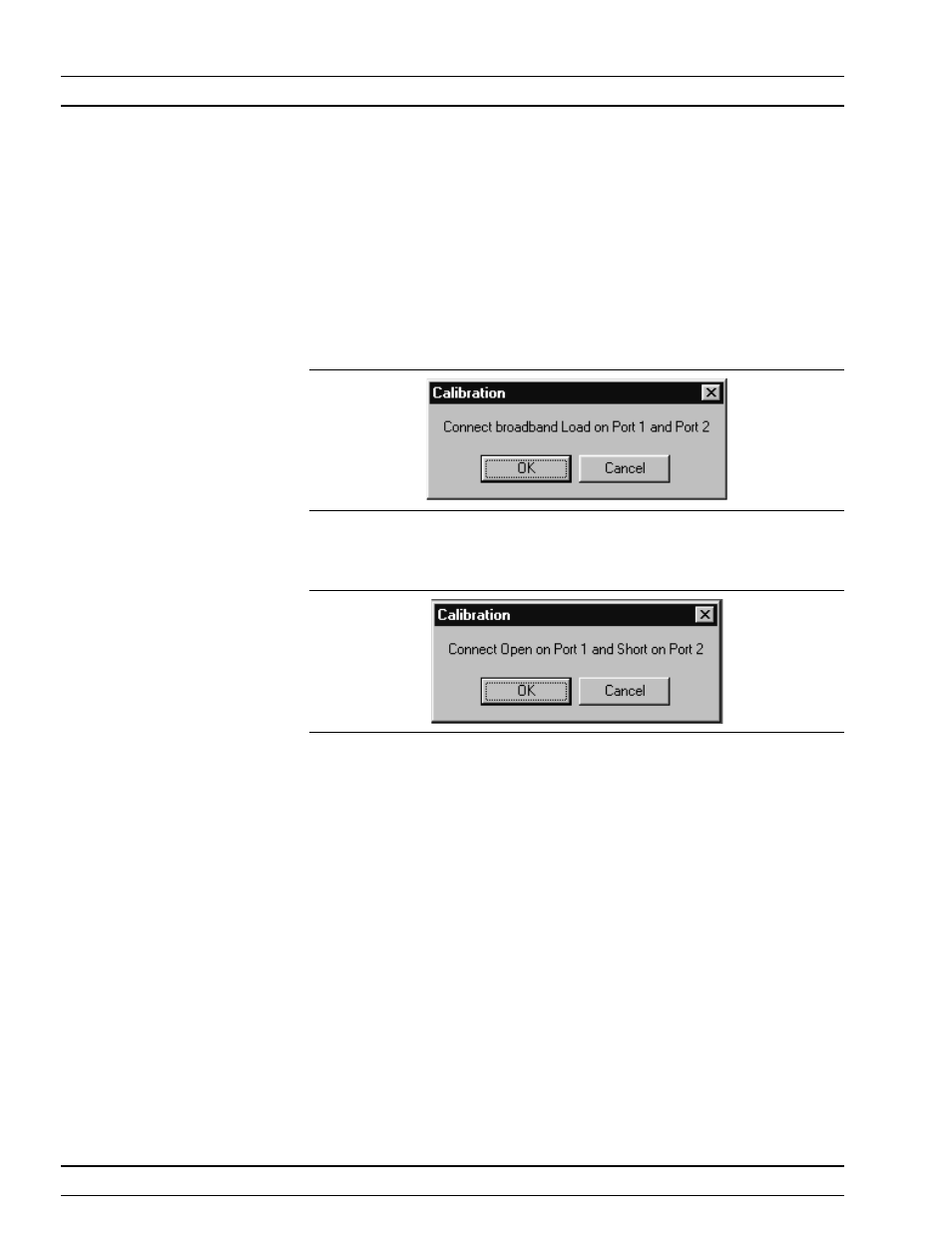 S-parameters cal -11, S-parameters cal operations, calibration | Anritsu ME7840A User Manual | Page 54 / 126