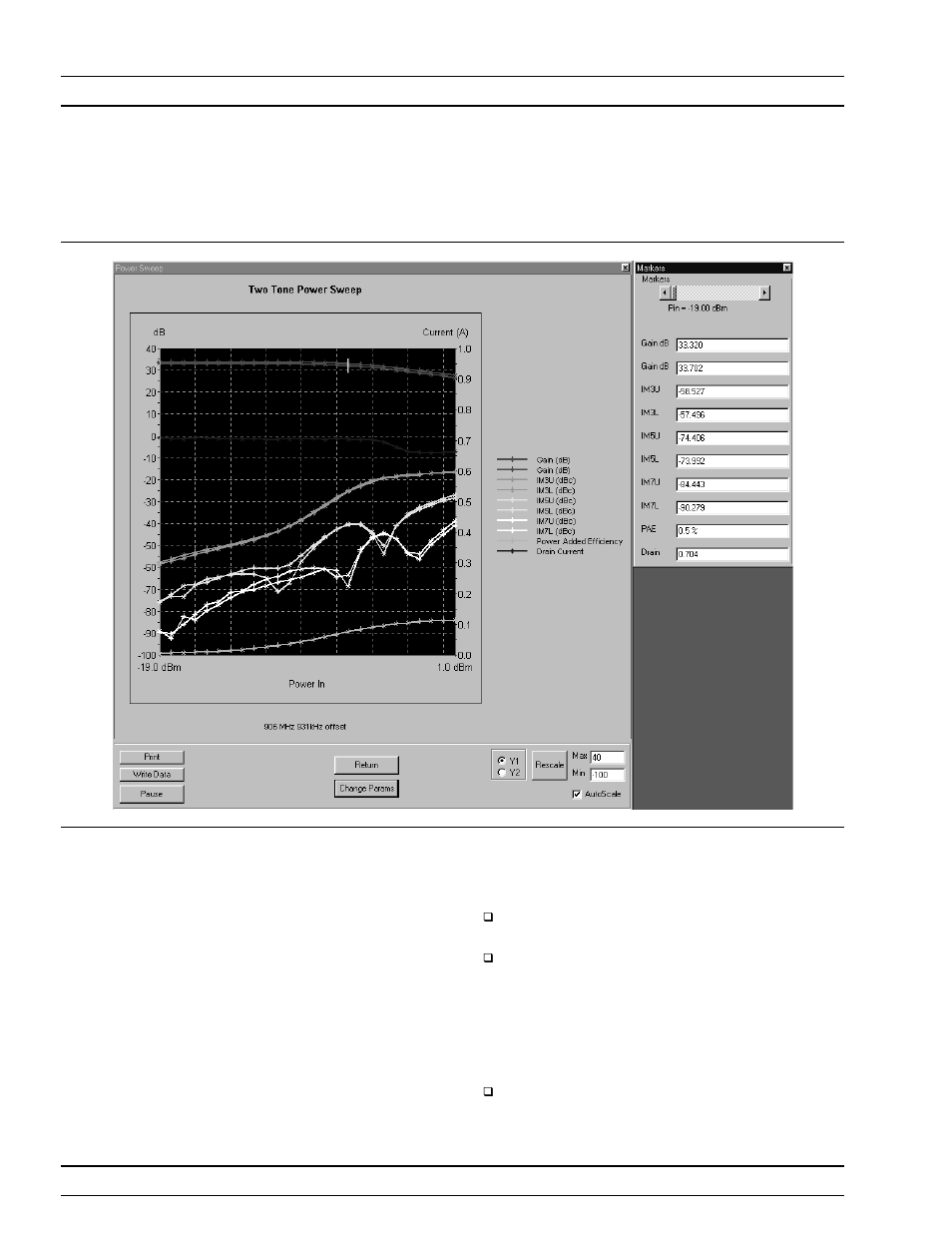 Power sweep, two tone operations, measurement | Anritsu ME7840A User Manual | Page 81 / 126