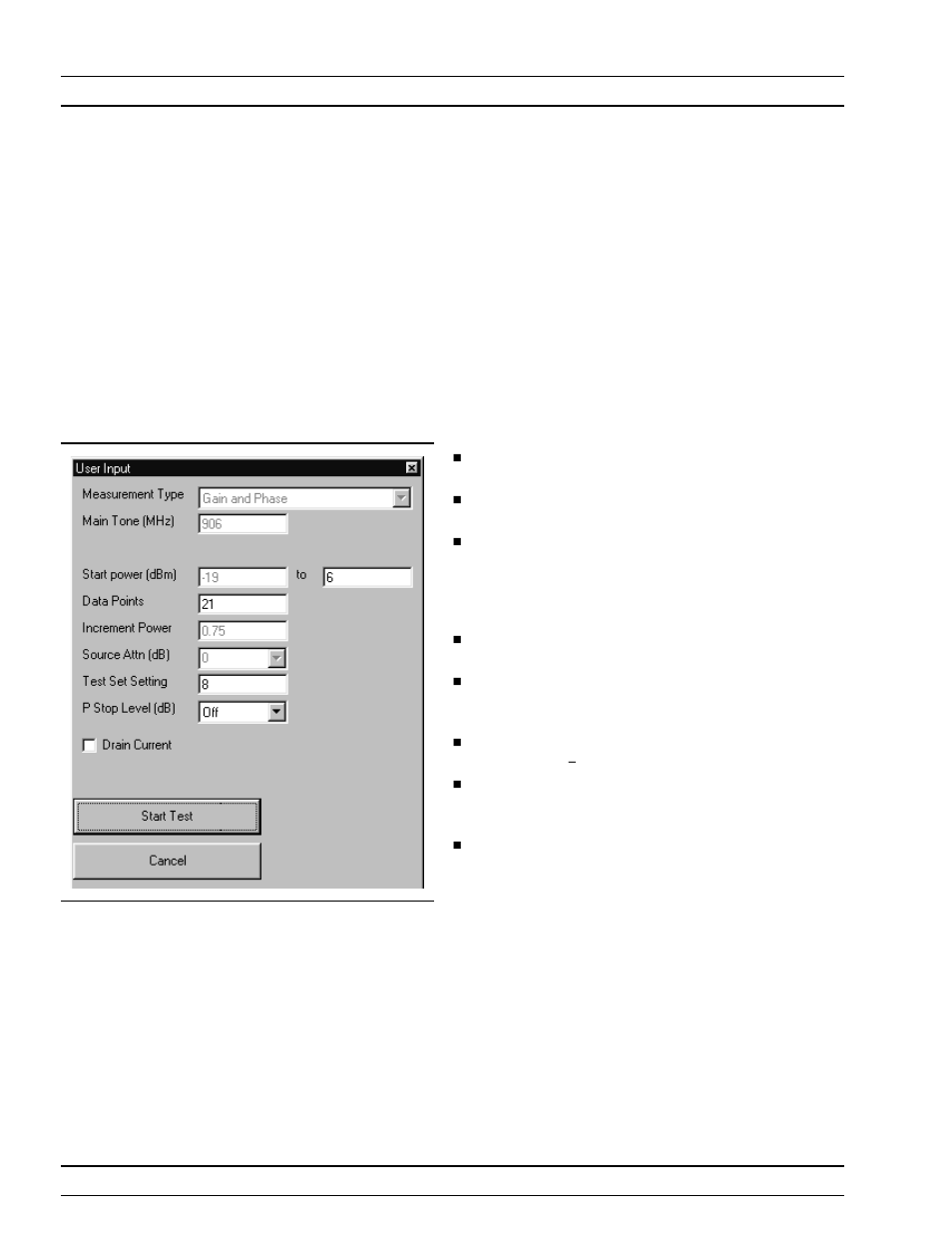 Power sweep, one tone 5-22, Single frequency power sweep 5-22, Power sweep, one tone operations, measurement | Anritsu ME7840A User Manual | Page 83 / 126