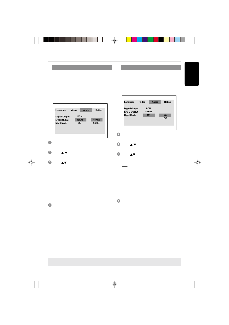 Dvd setup menu options | Philips DVD622-37 User Manual | Page 29 / 36