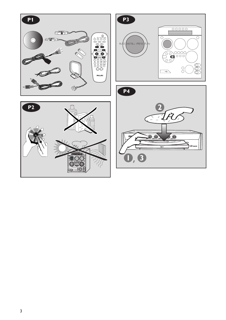 P1 p4 | Philips FW-C777-37 User Manual | Page 3 / 28