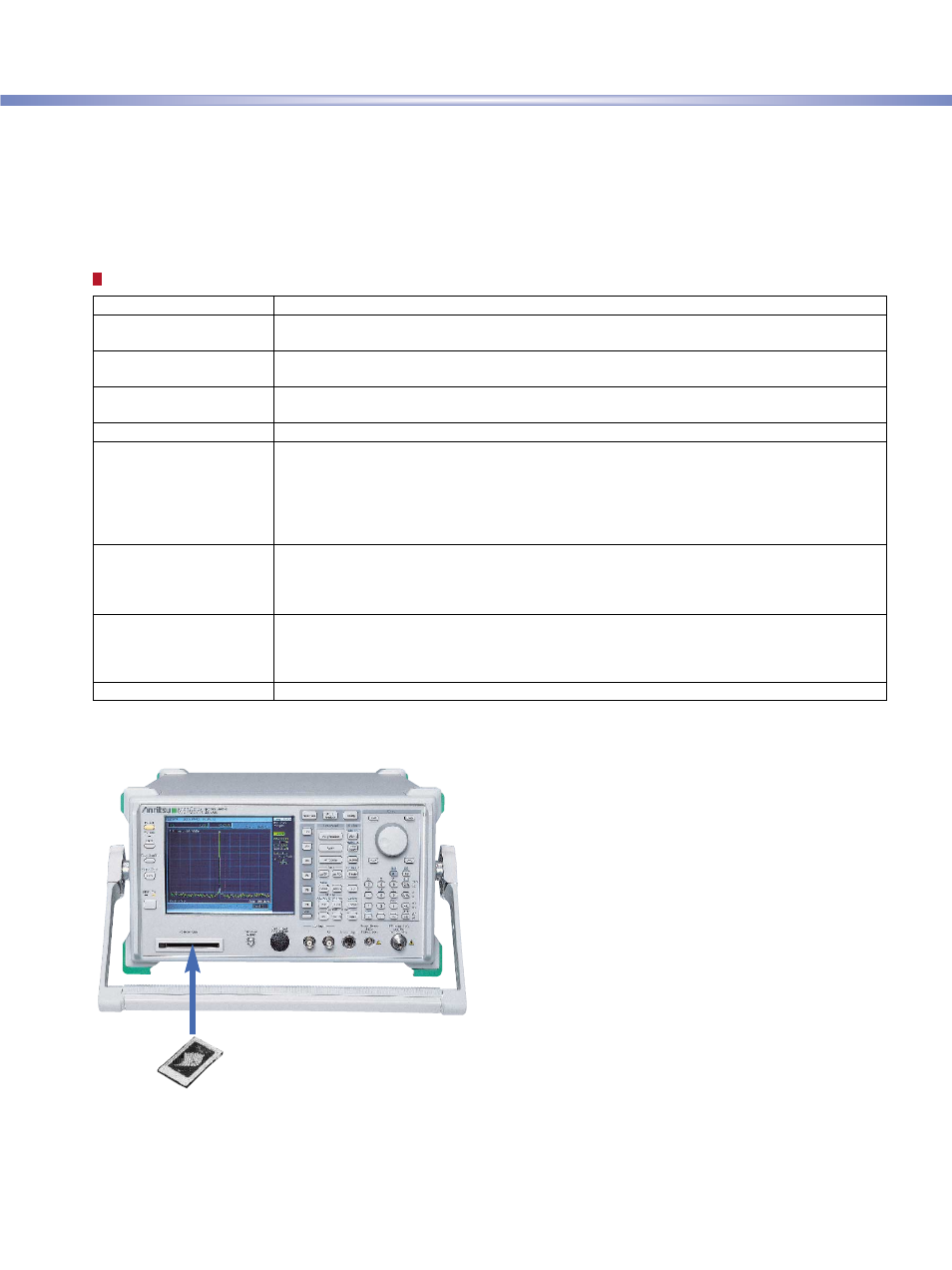 Application software | Anritsu MS2687B User Manual | Page 13 / 20