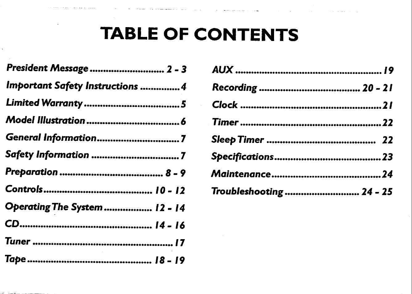 Philips FWC150 User Manual | Page 26 / 28