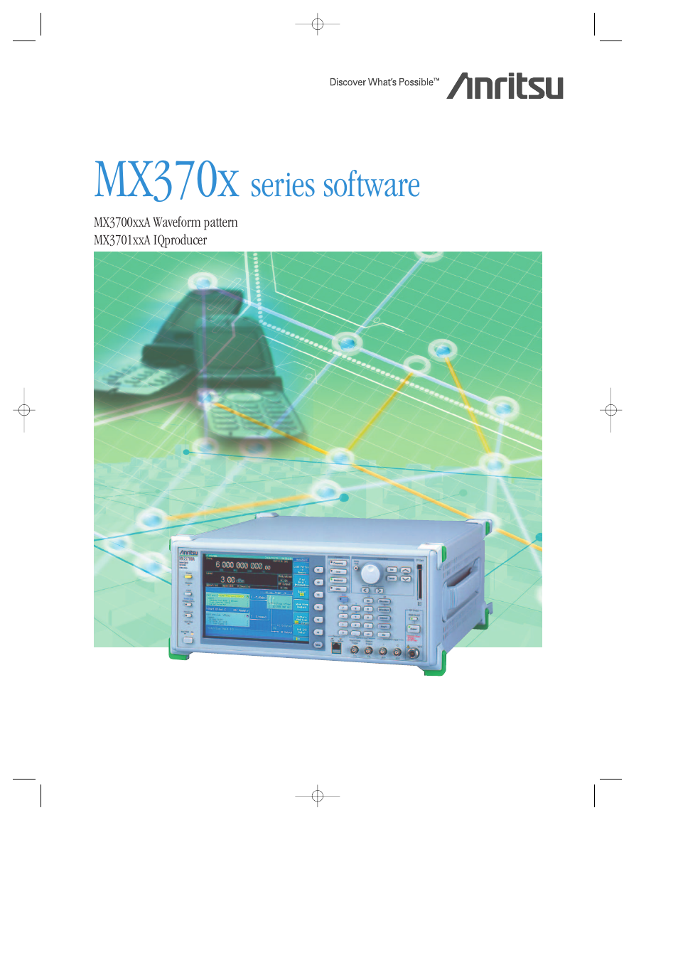 Anritsu MG3700A User Manual | 36 pages