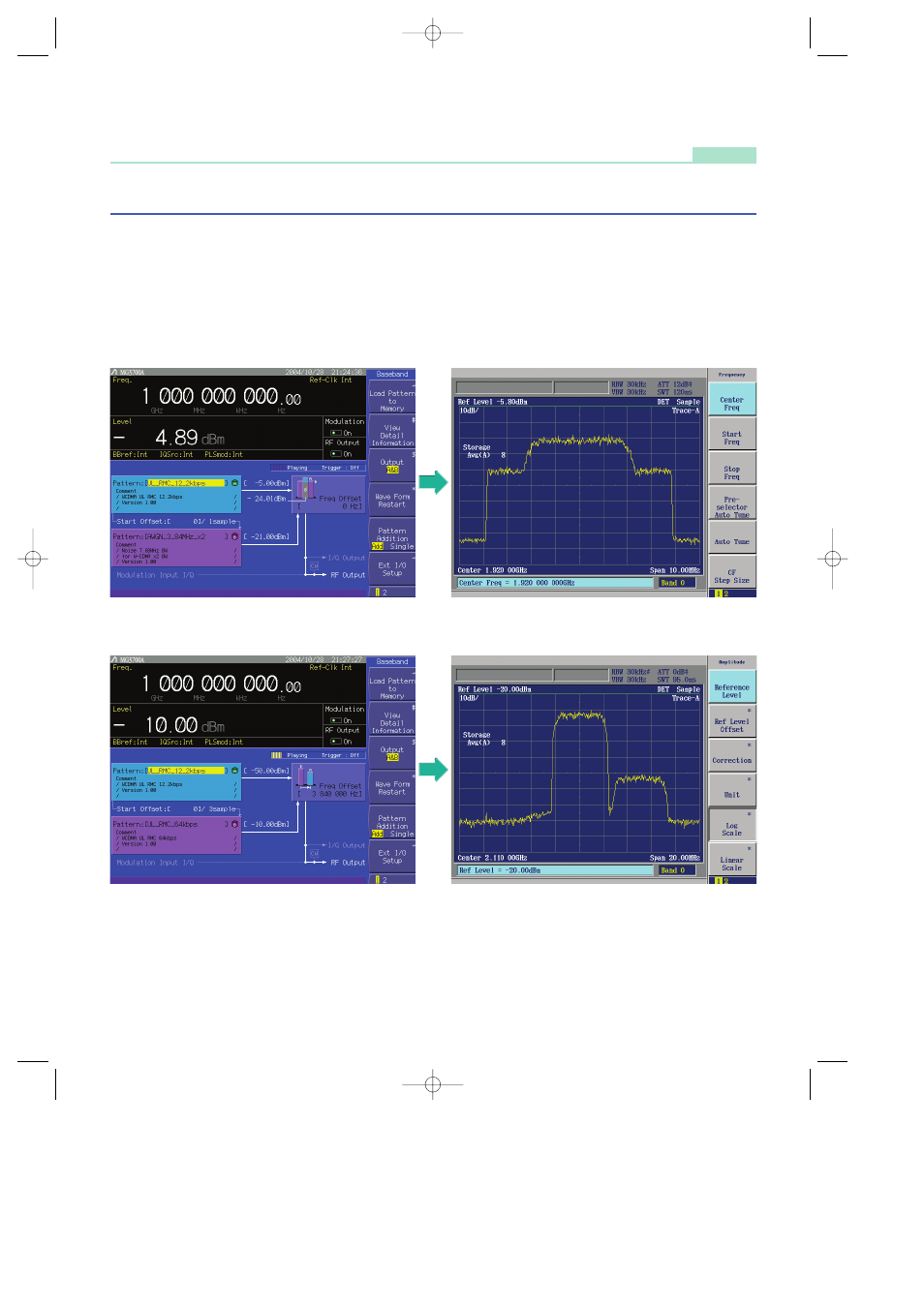 Awgn waveform pattern | Anritsu MG3700A User Manual | Page 17 / 36
