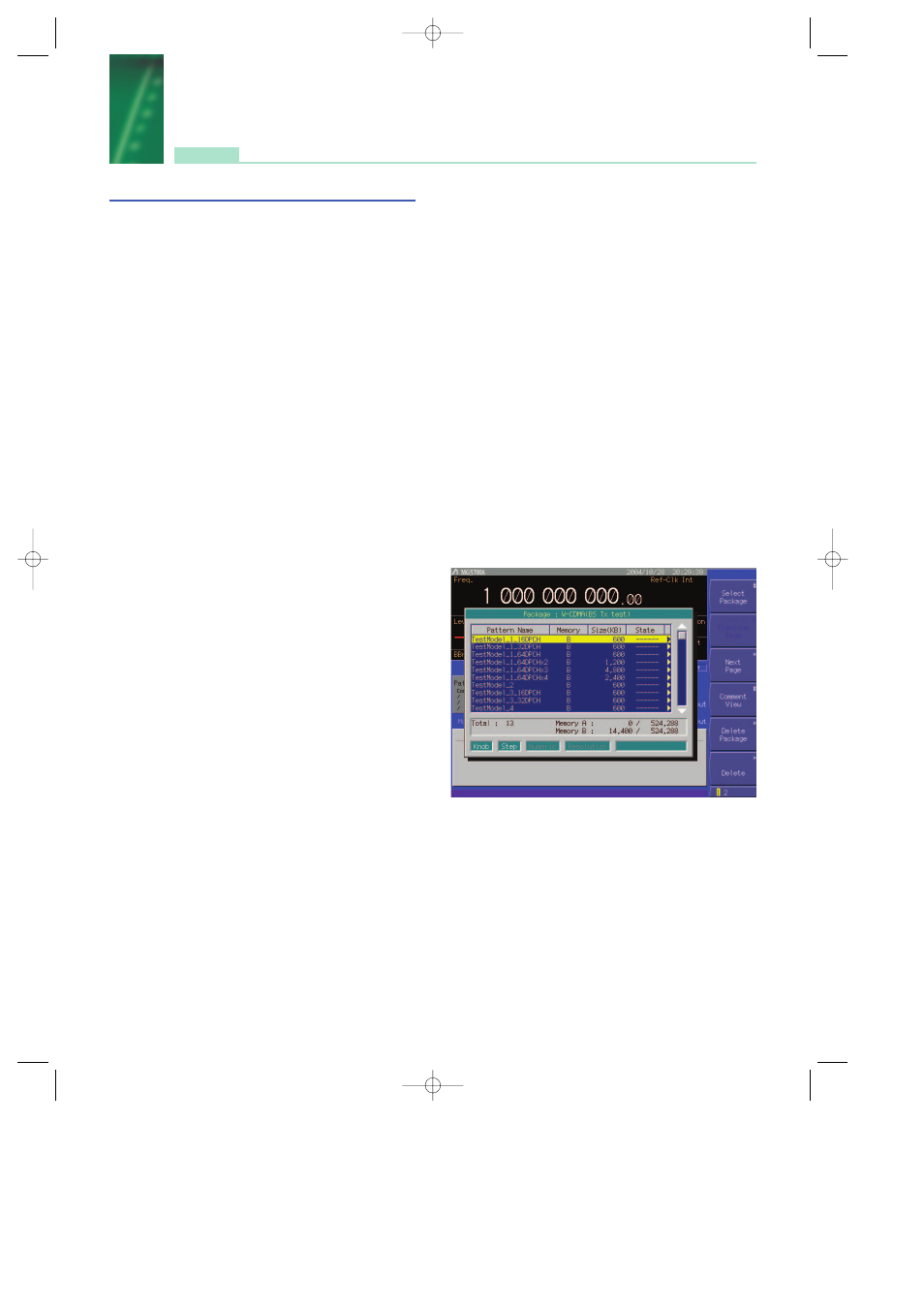 W-cdma waveform pattern | Anritsu MG3700A User Manual | Page 4 / 36