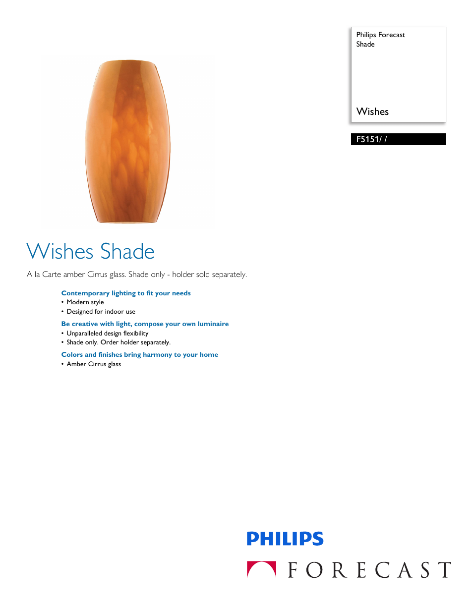 Philips F5151 User Manual | 2 pages