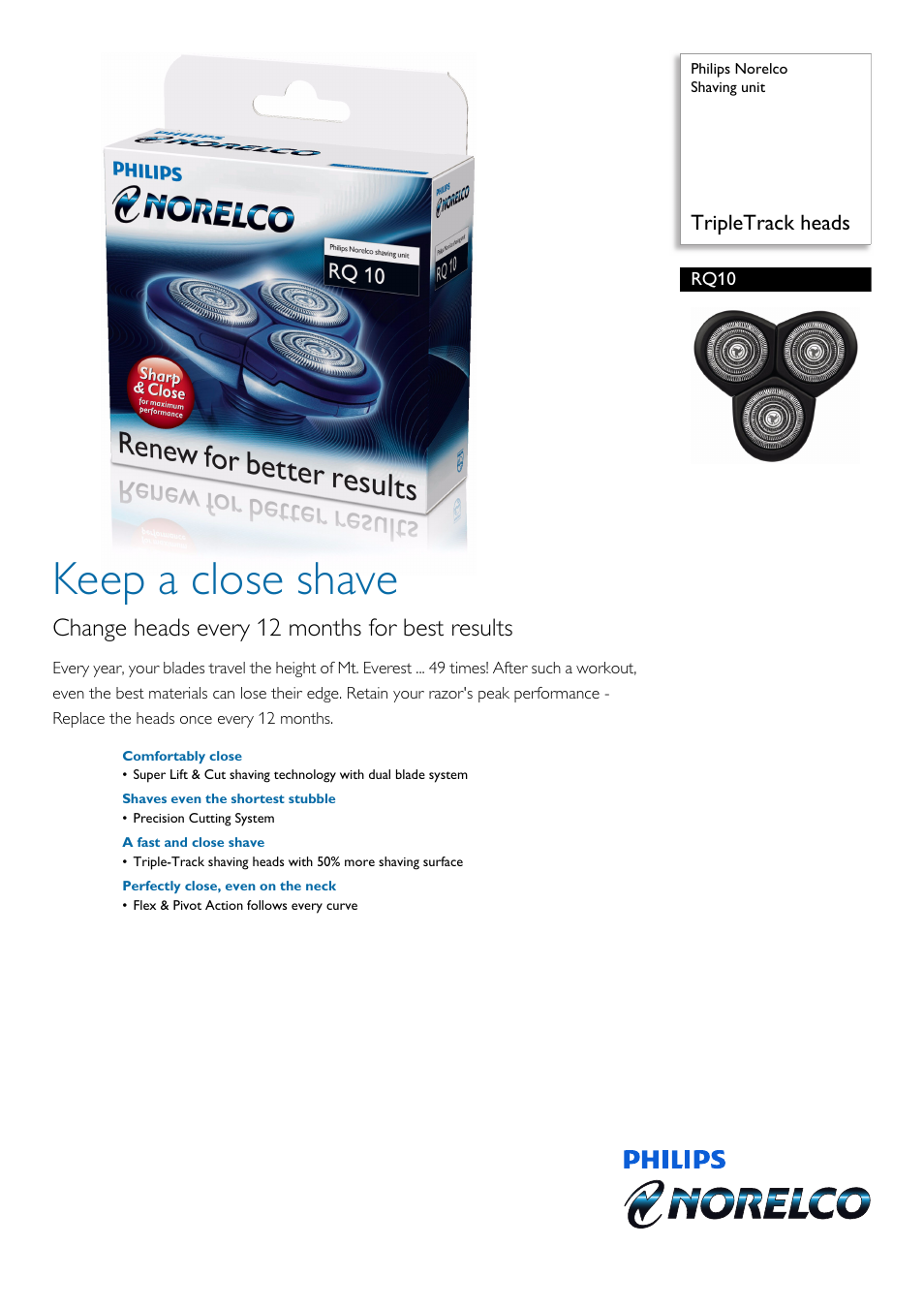 Philips RQ10-41 User Manual | 2 pages