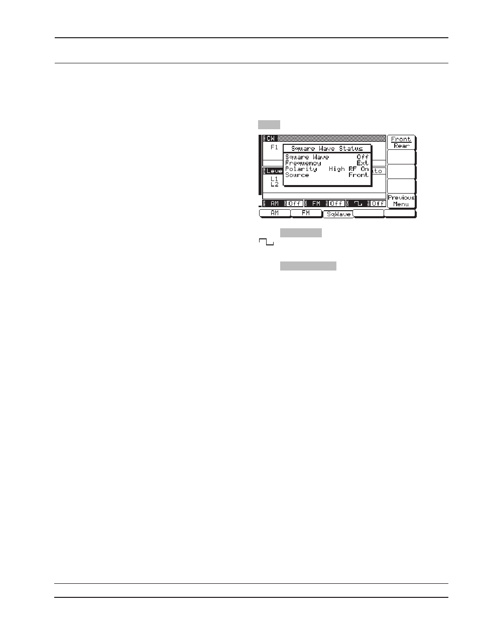 Local (front signal panel) operation modulation | Anritsu 681XXC User Manual | Page 112 / 241