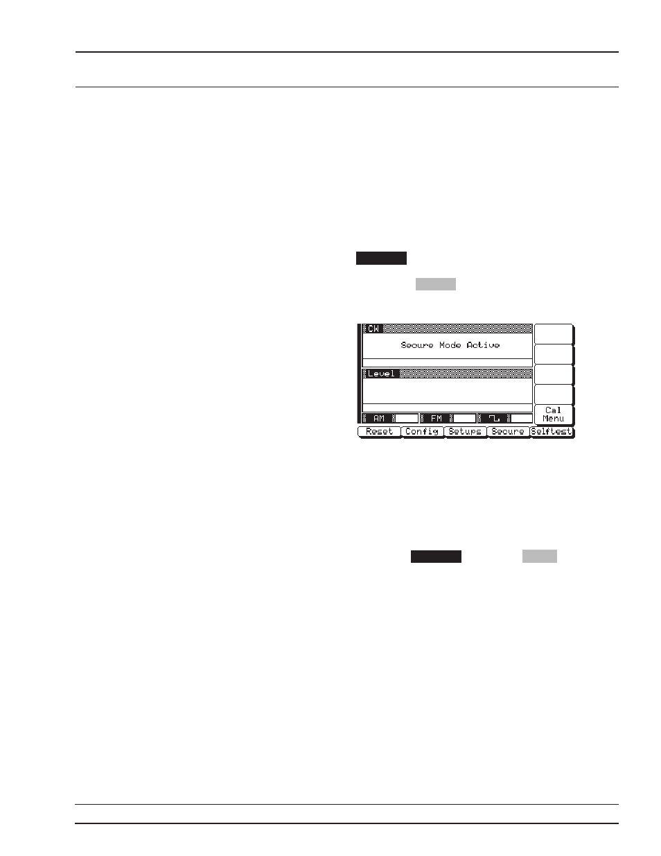15 secure operation 3-91, Secure operation, 3-91, Secure operation -91 | Local (front secure panel) operation operation | Anritsu 681XXC User Manual | Page 124 / 241