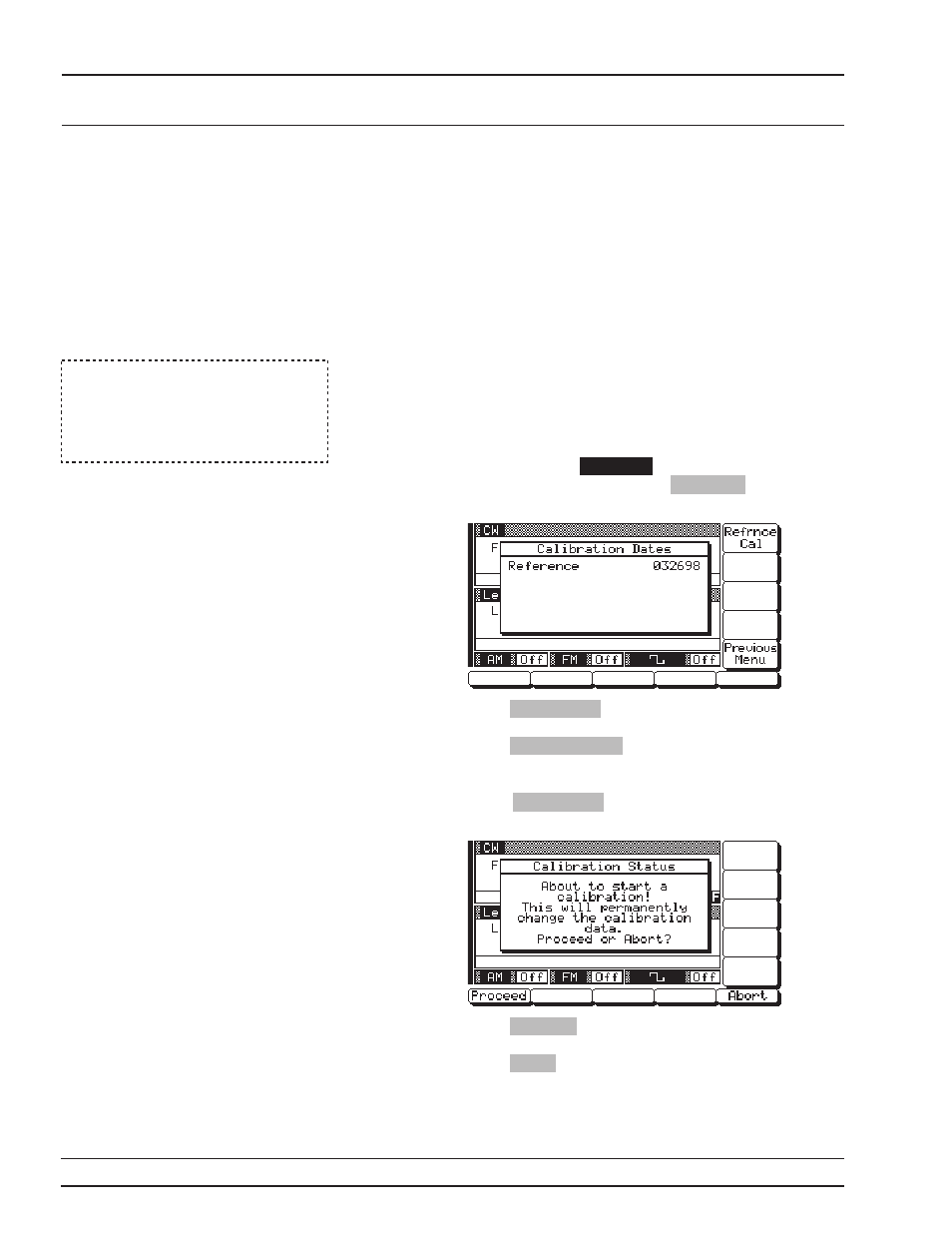 16 reference oscillator calibration 3-92, Calibration, reference oscillator, 3-92, Reference oscillator calibration, 3-92 | Reference oscillator calibration -92 | Anritsu 681XXC User Manual | Page 125 / 241
