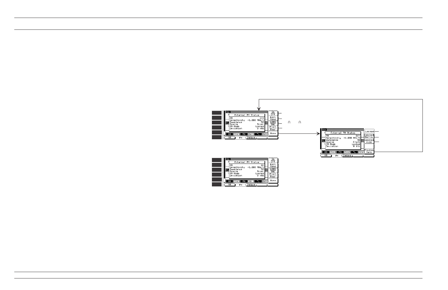 Fm mode, 4-16 | Anritsu 681XXC User Manual | Page 142 / 241