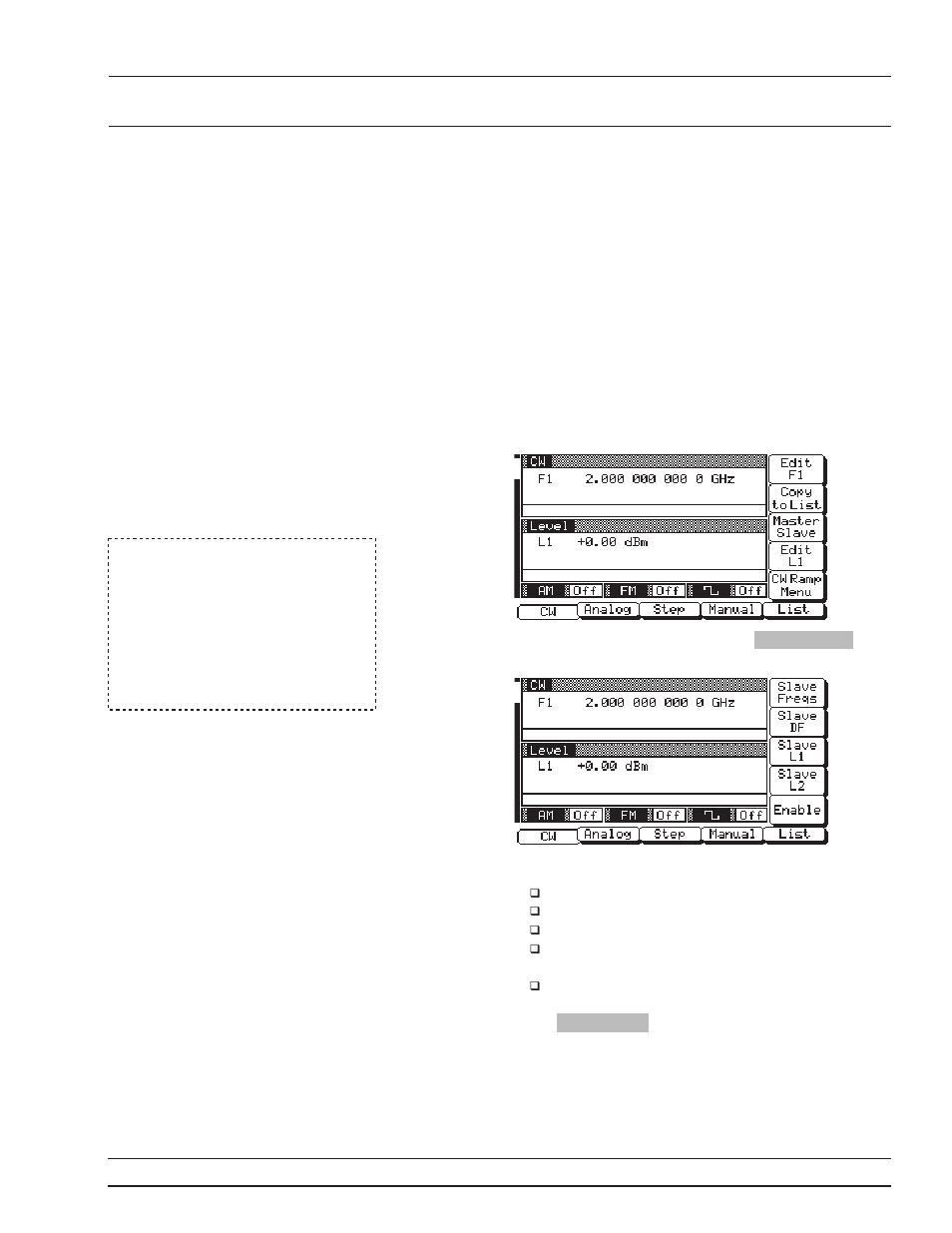 Initiating master-slave operation 7-5, Initiating master-slave operation -5, Use with master-slave other instruments operation | Anritsu 681XXC User Manual | Page 209 / 241