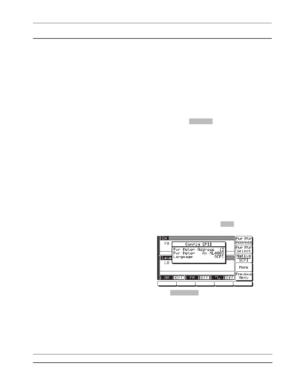 Selecting the line terminator 2-9, Selecting the interface language 2-9, Line terminator, 2-9 | Native interface language, 2-9, Scpi interface language, 2-9, Gpib setup and installation interconnection | Anritsu 681XXC User Manual | Page 28 / 241
