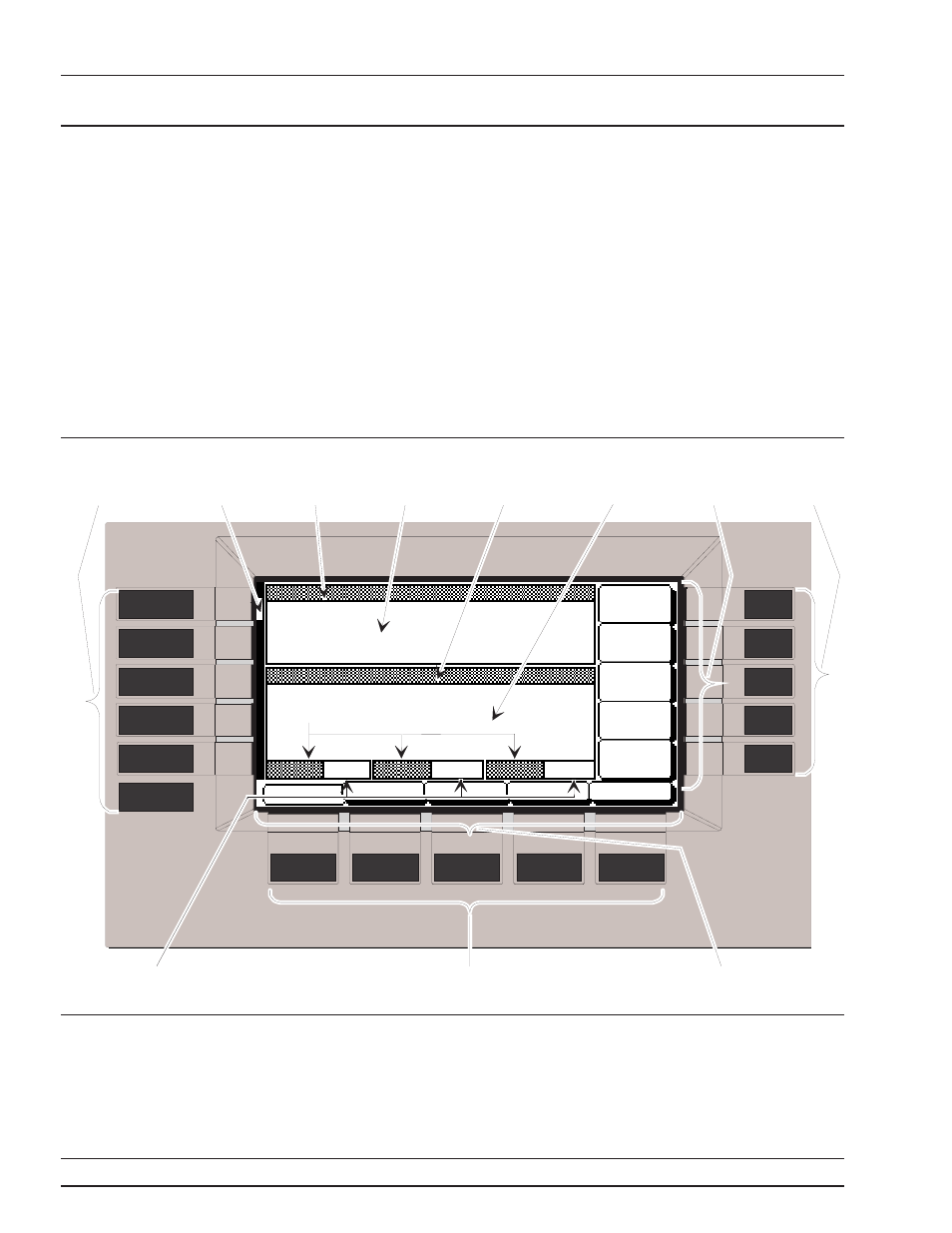3 data display area 3-8, Description, 3-8, Data display area -8 | Local (front data display panel) operation area, 8 681xxc om | Anritsu 681XXC User Manual | Page 41 / 241