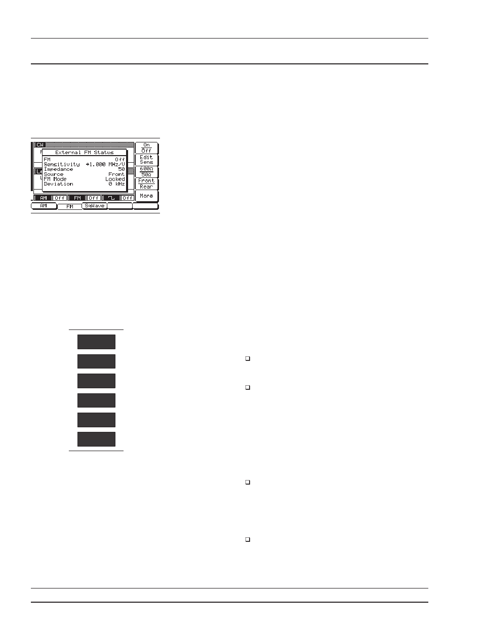 Menu keys 3-10, Menu keys, 3-10, Menu keys -10 | Local (front data display panel) operation area | Anritsu 681XXC User Manual | Page 43 / 241