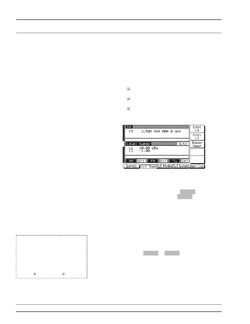 Selecting a power level sweep range 3-56, Selecting a sweep range, 3-56, Selecting a power level sweep range -56 | Anritsu 681XXC User Manual | Page 89 / 241