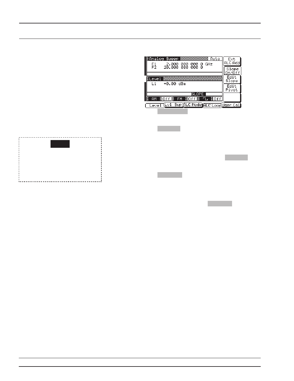 Local (front leveling panel) operation operations | Anritsu 681XXC User Manual | Page 99 / 241