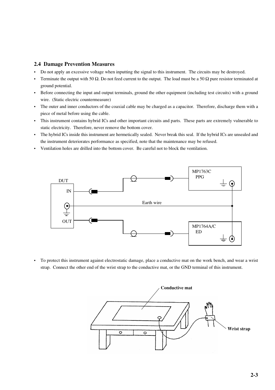 4 damage prevention measures | Anritsu MP1763C User Manual | Page 27 / 78