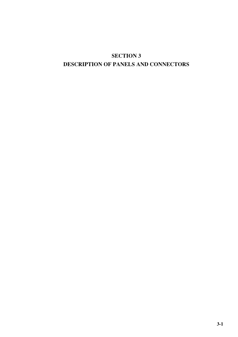 Section 3 description of panels and connectors | Anritsu MP1763C User Manual | Page 29 / 78