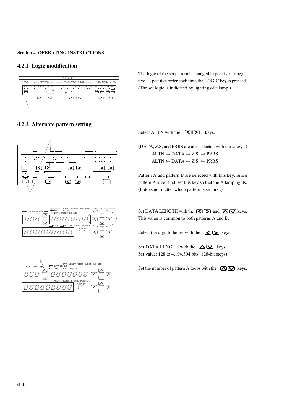 1 logic modification, 2 alternate pattern setting | Anritsu MP1763C User Manual | Page 38 / 78