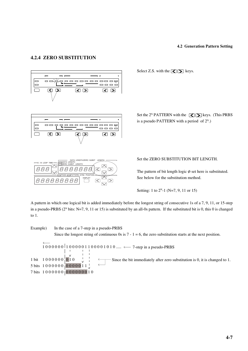 4 zero substitution, 7 4.2.4 zero substitution | Anritsu MP1763C User Manual | Page 41 / 78