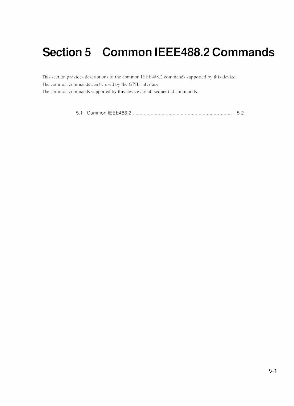 Section 5 common ieee488.2 commands, Section 5 common ieee488.2 commands -1 | Anritsu MP1777A User Manual | Page 52 / 132