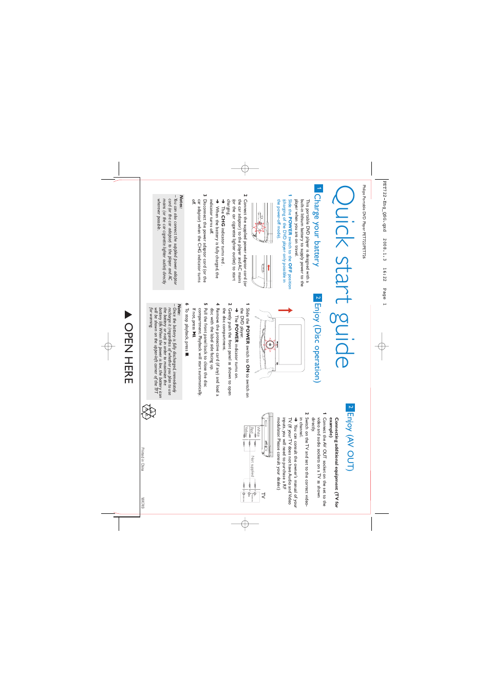 Philips PET726-37B User Manual | 1 page