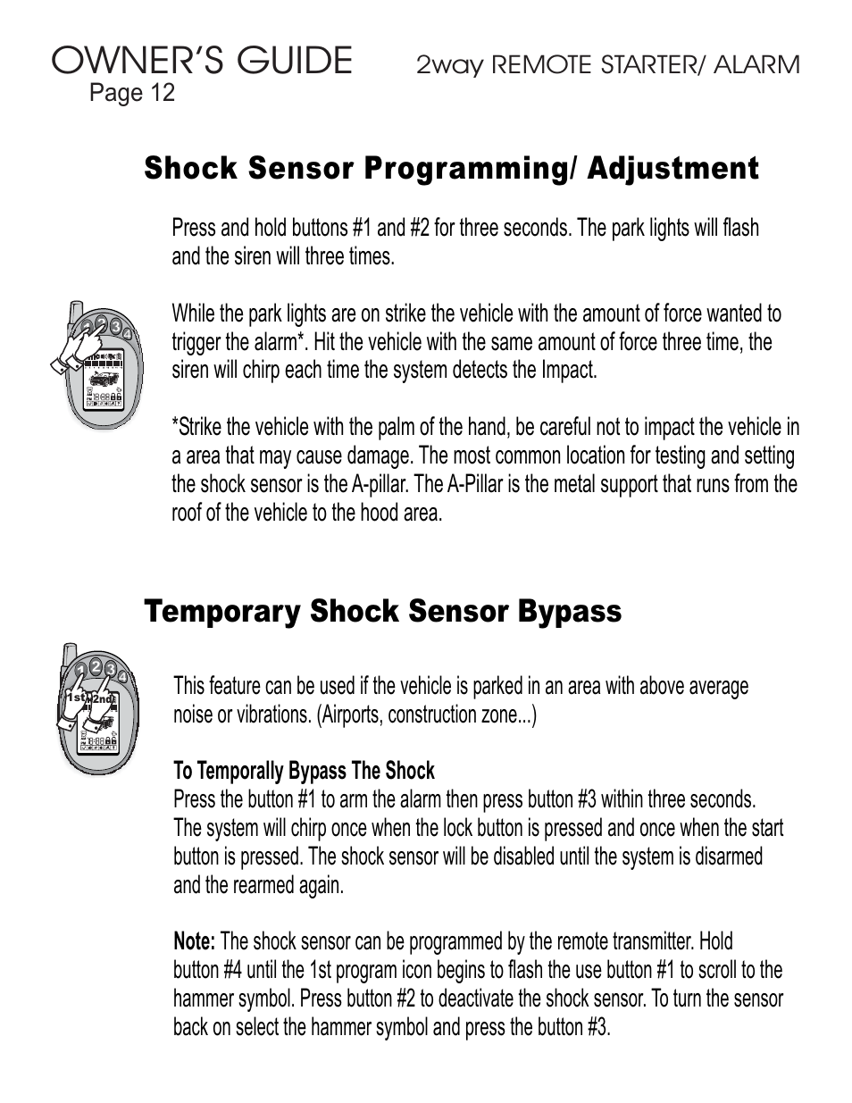 Owner’s guide | Ultra Start 45xx Series User Manual | Page 12 / 16