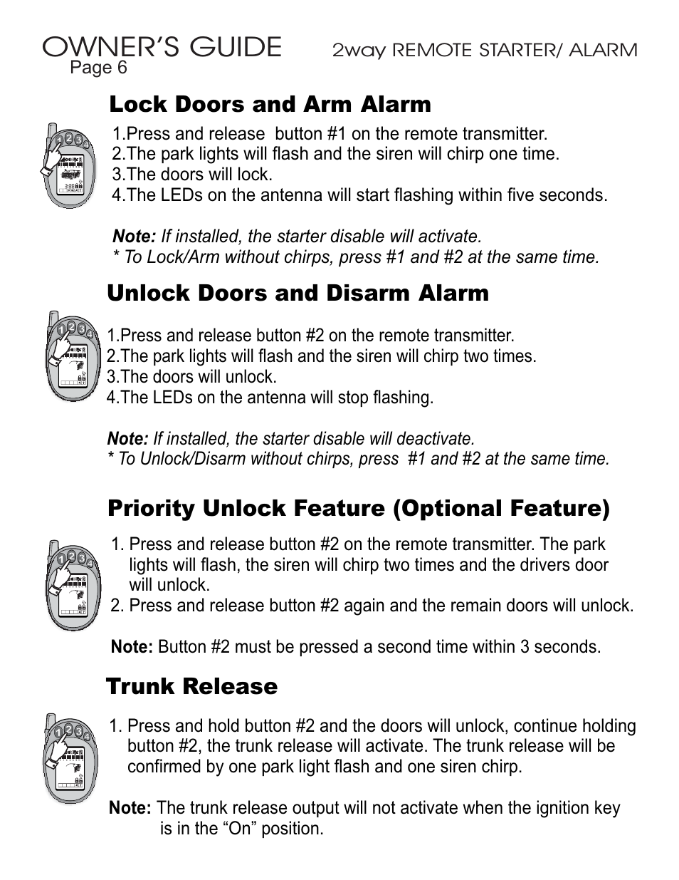 Owner’s guide | Ultra Start 45xx Series User Manual | Page 6 / 16